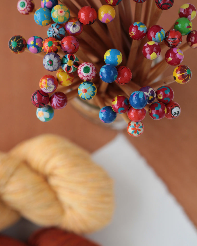 Hand Painted Knitting Needles